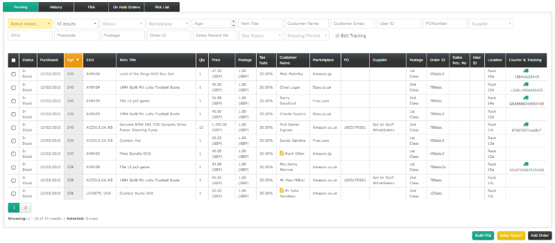 Order management